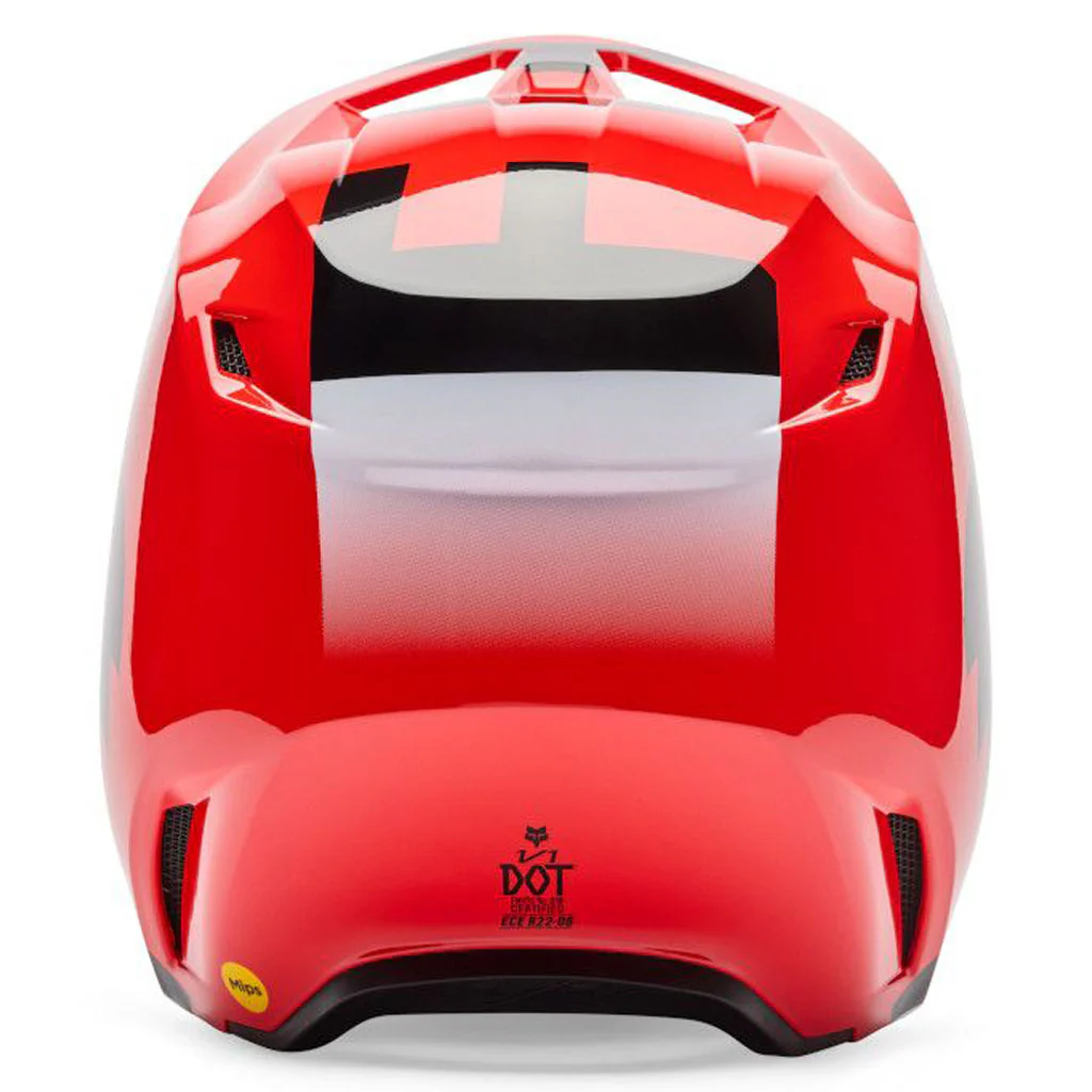 Fox - 2026 Youth V1 Shield Flo Red Helmet - Image 4