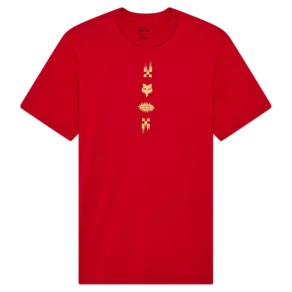 Fox - Checkered Short Sleeve Prem Red Tee