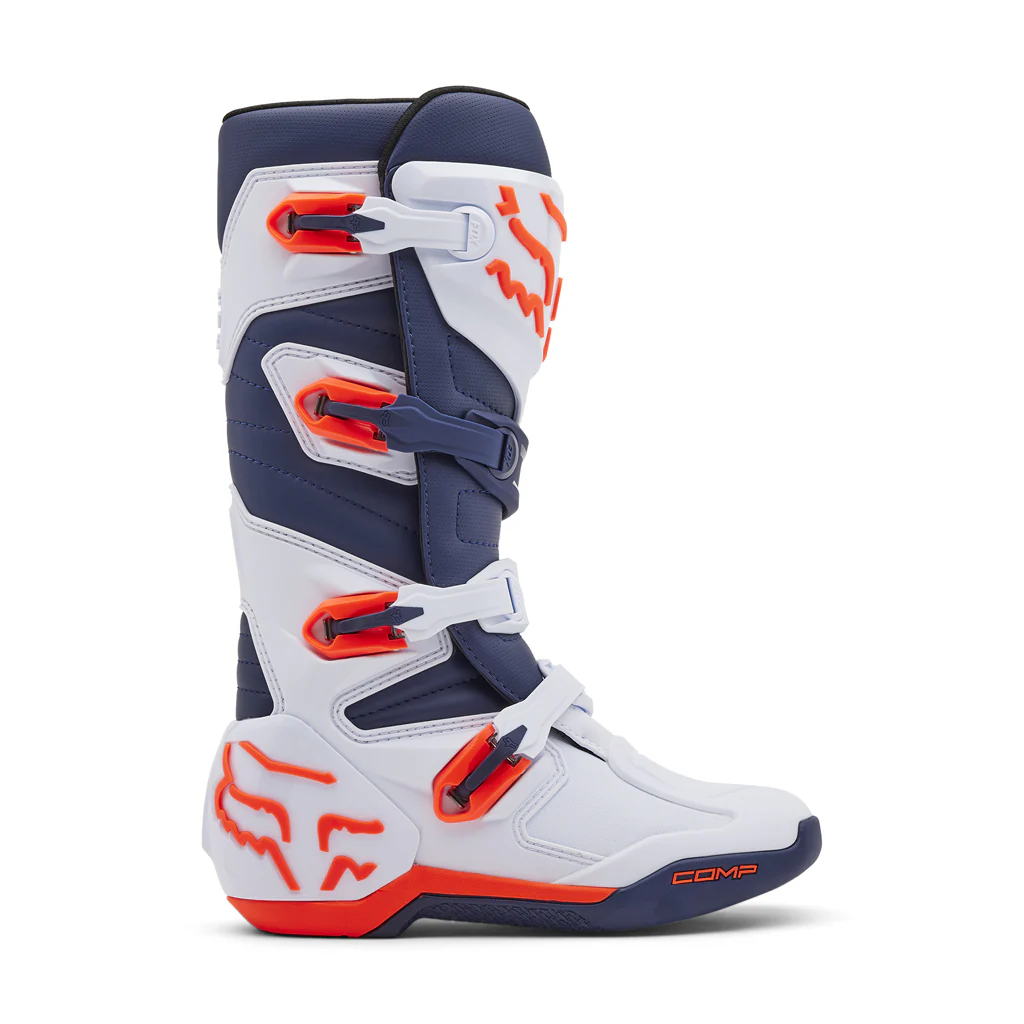 Fox - 2025 Comp White/Navy MX Boots - Image 2