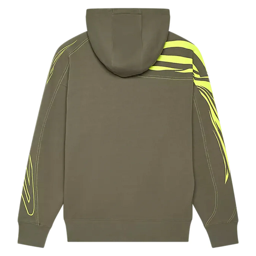 Fox - Elevated Oversized Military Green Hoody - Image 2