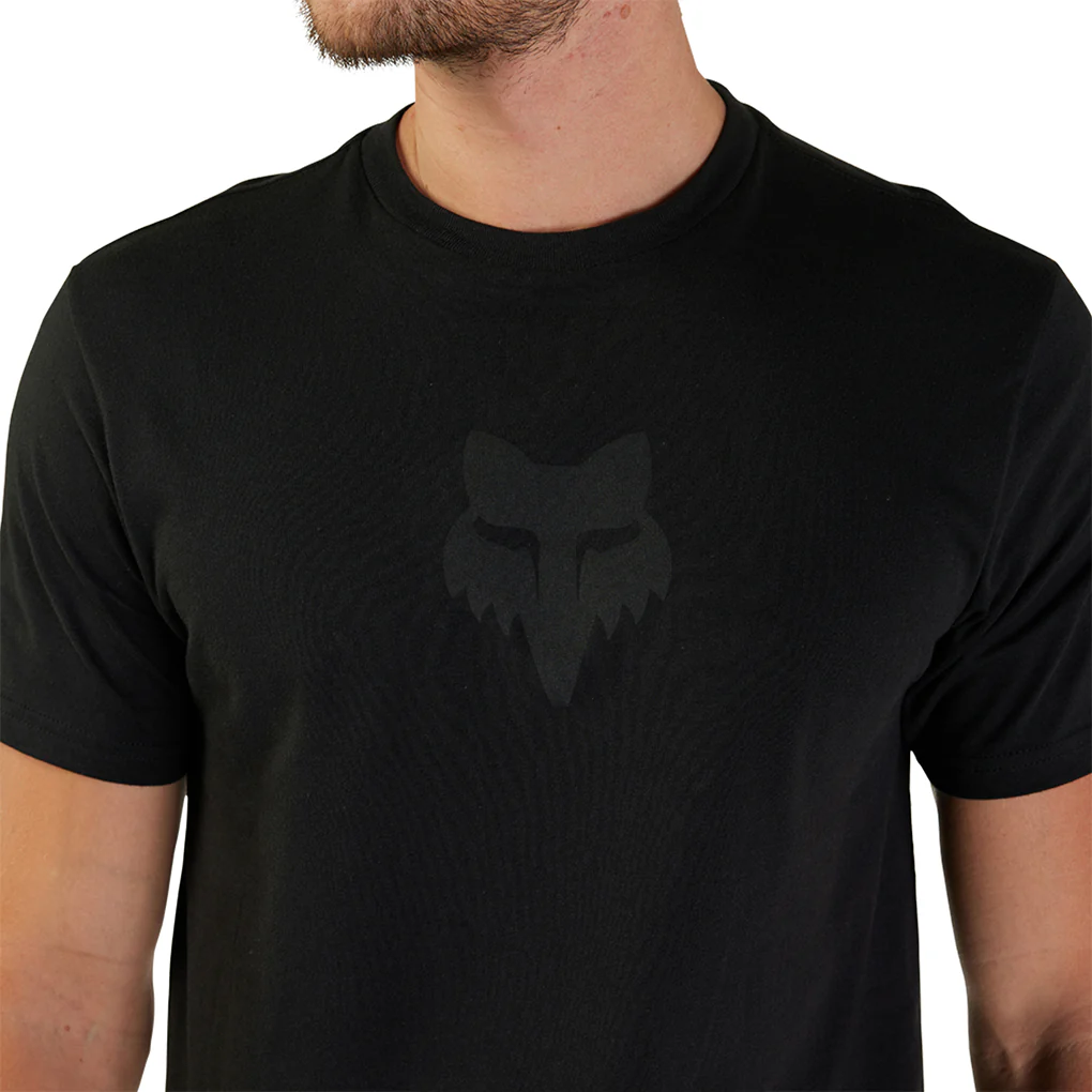 Fox - Fox Head Black/Black Tee - Image 4