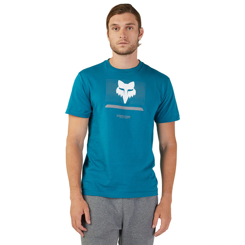 Fox - Optical Heather Maui Blue Tee - Image 2