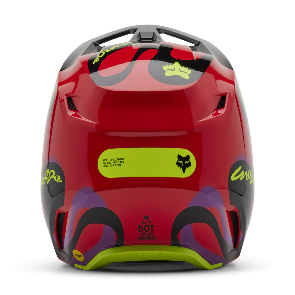 Fox - 2025 V1 Emotion Flo Red Helmet - Image 5