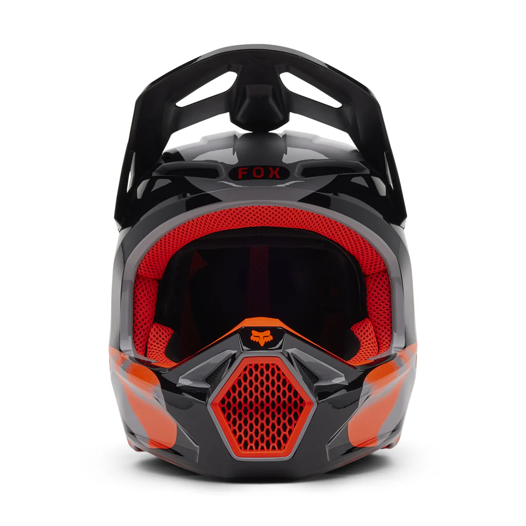 Fox - 2025 V1 Grey Emotion Helmet - Image 3