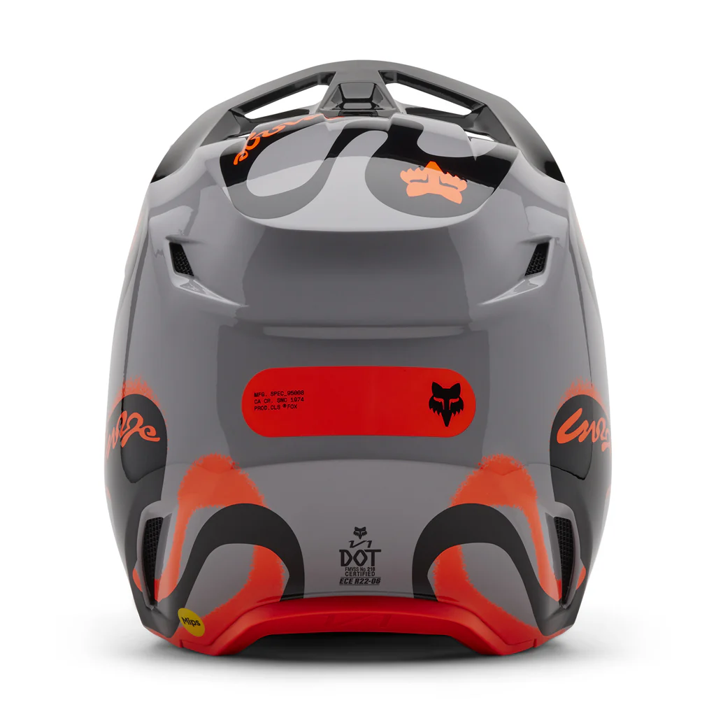 Fox - 2025 V1 Grey Emotion Helmet - Image 5