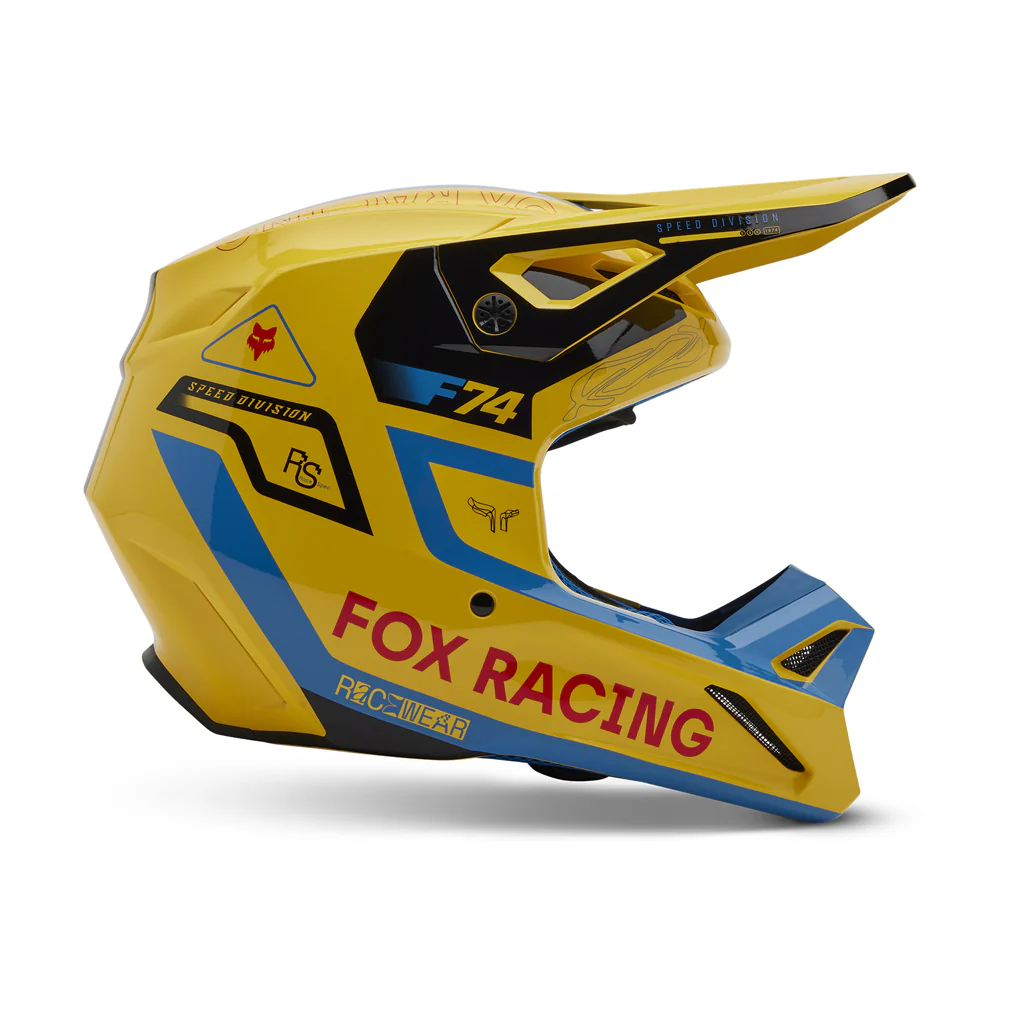 Fox - 2025 V1 Race Spec Yellow Helmet - Image 2