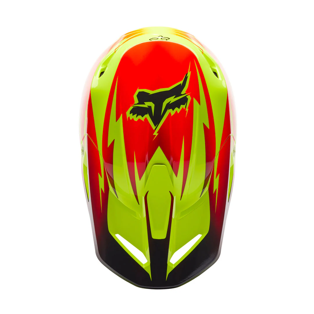 Fox - 2024 V1 Statk Yellow/Red Helmet - Image 6