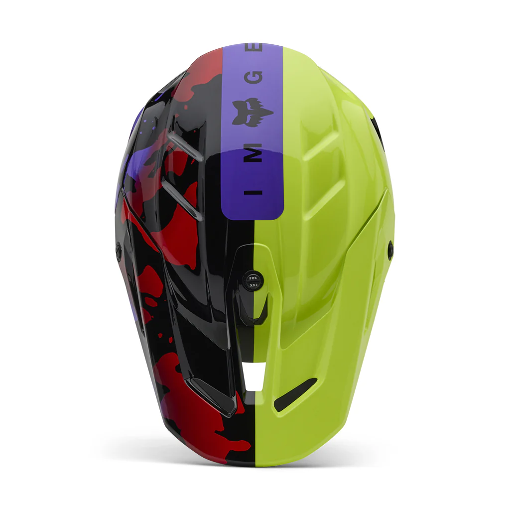 Fox - 2025 V3 Flo Yellow Throttle Helmet - Image 4