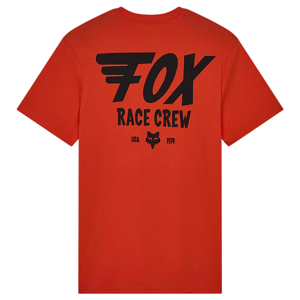Fox - Wing Short Sleeve Prem Orange Tee - Image 2