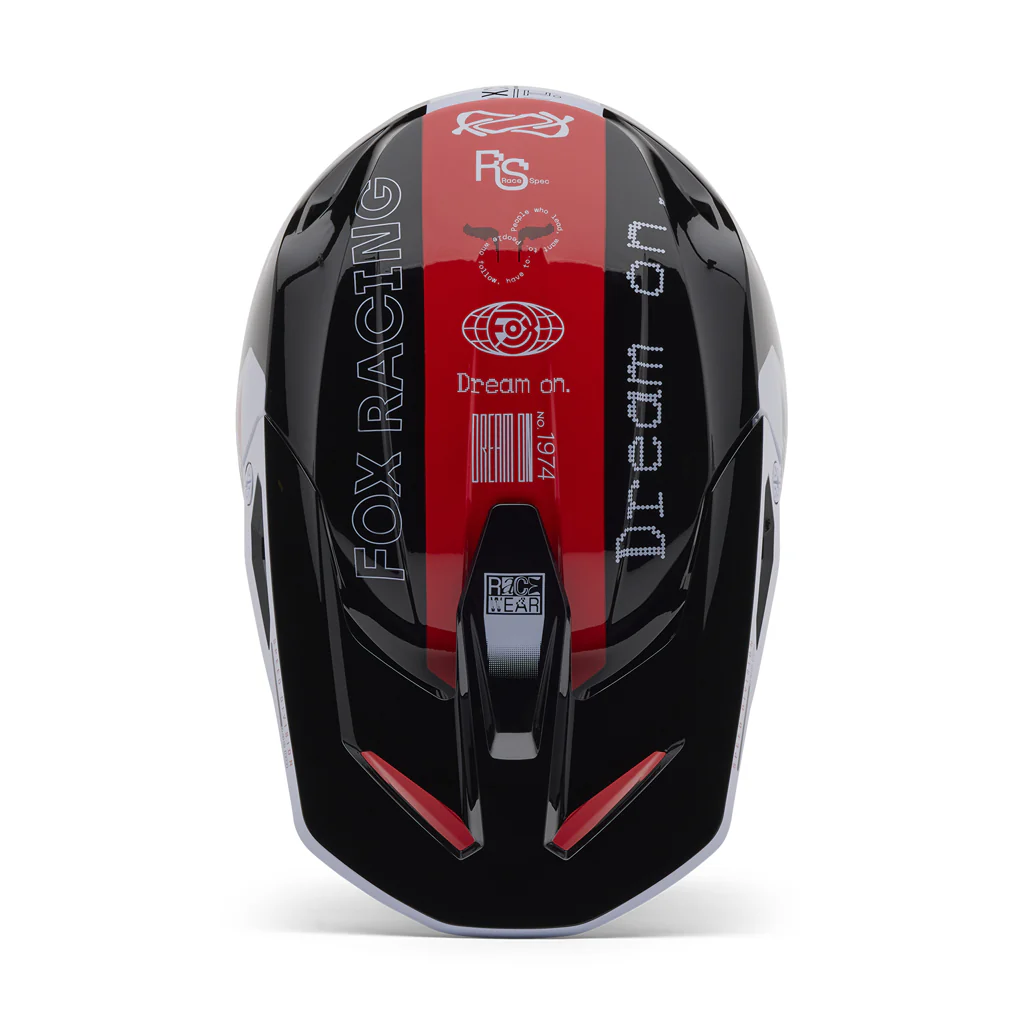 Fox - 2025 Youth V1 Red Race Spec Helmet - Image 4