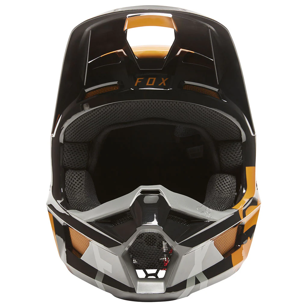 Fox - Youth V1 Skew Black/Gold Helmet - Image 3