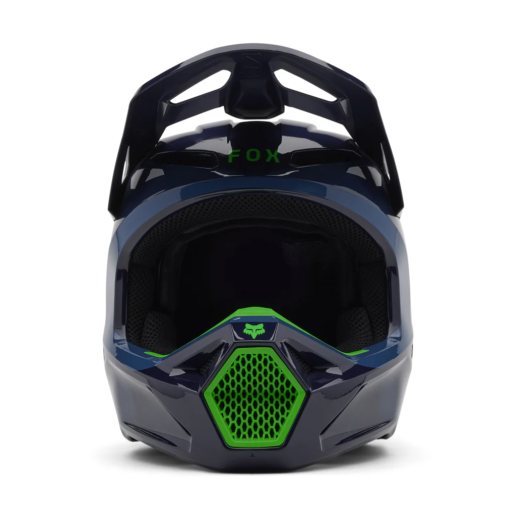 Fox - 2025 Youth V1 Navy Taunt Helmet - Image 3