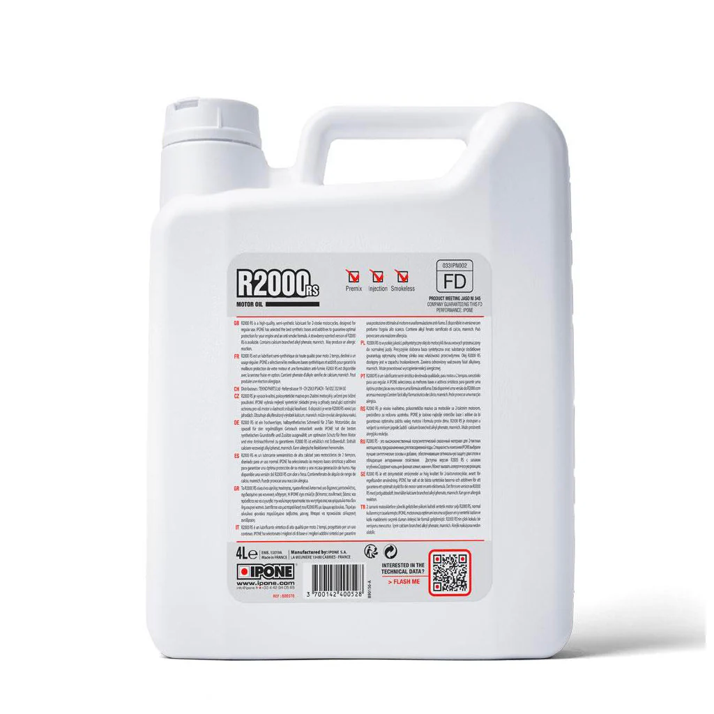 IPONE - RS2000 RS 2 Stroke Oil - 4L - Image 3