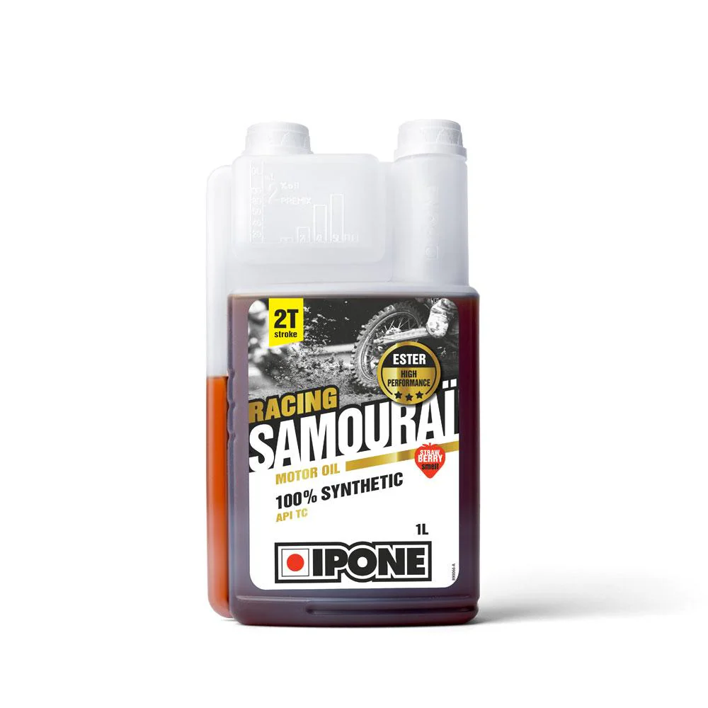 IPONE - Samourai Racing Strawberry Scented 2 Stroke Oil - 1L - Image 2