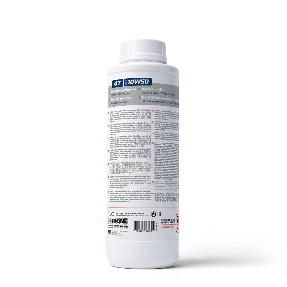 IPONE - Stroke 4 Racing Oil (10w 50) - 1L - Image 2