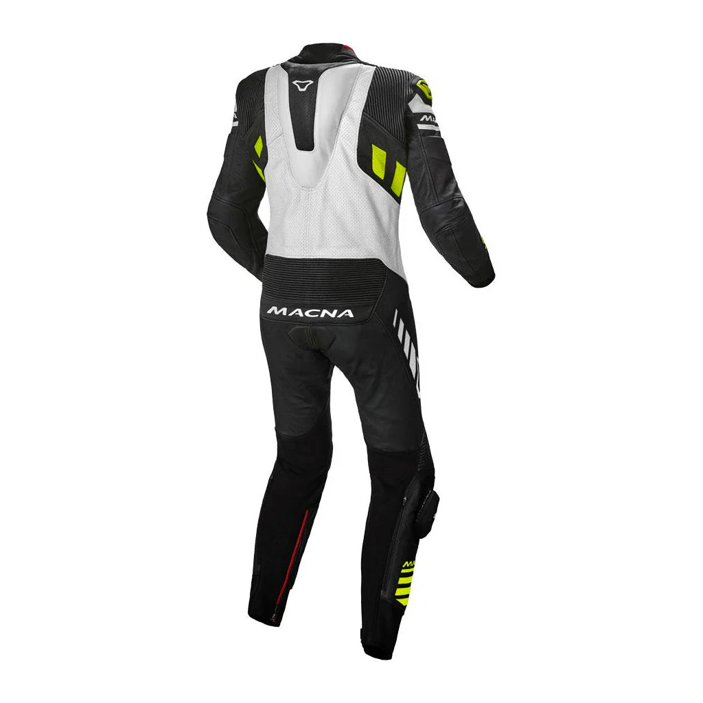 Macna - Tracktix Black/Yellow 1pc Leather Suit - Image 2