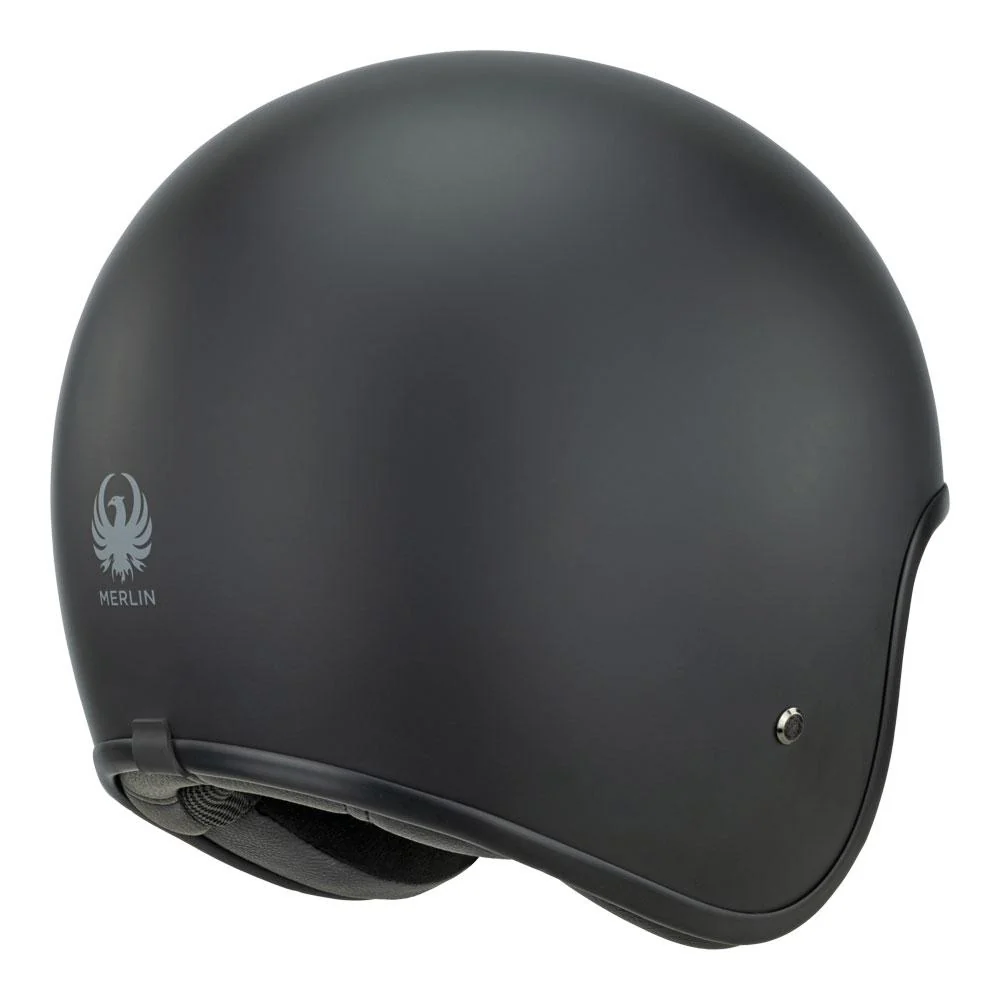 Merlin - Blackbird Matt Black Open Face Helmet - Image 4