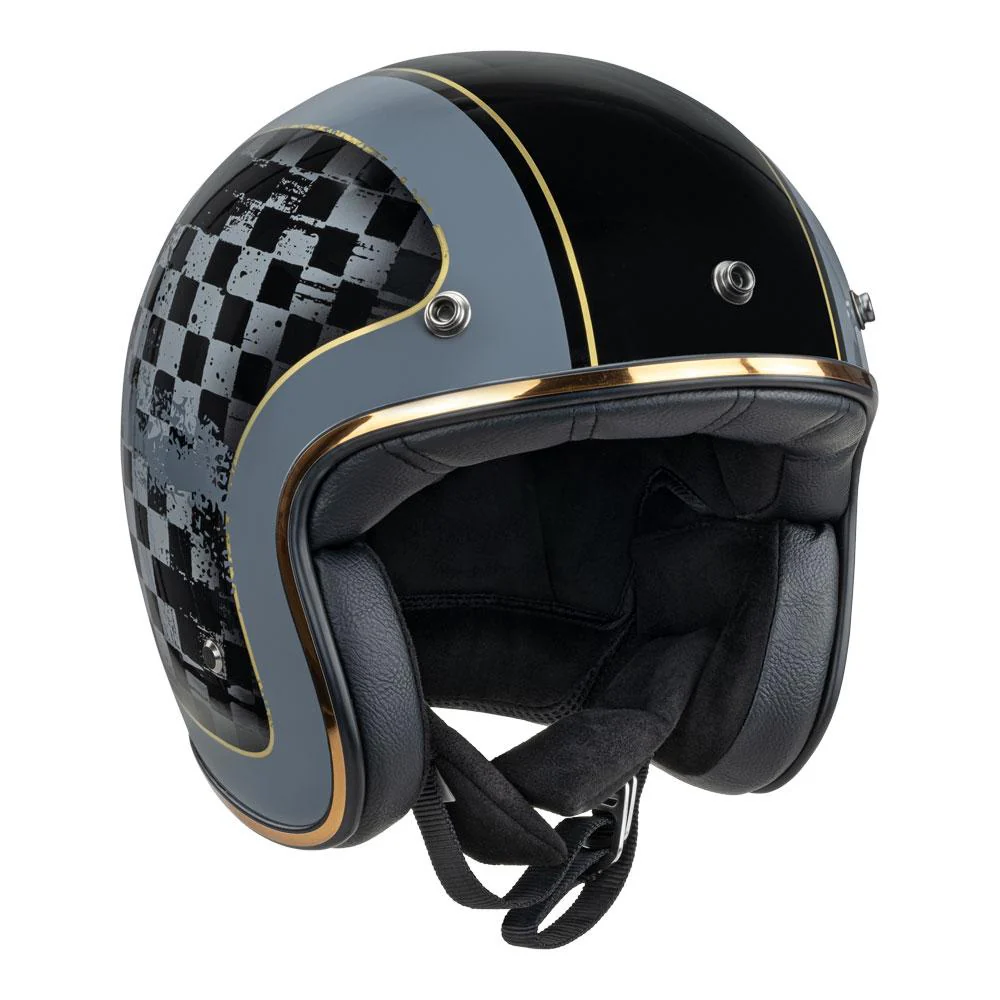 Merlin - Blackbird Racer Black Open Face Helmet - Image 2