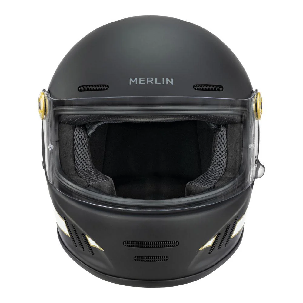 Merlin - Revival Flash Matt Black Full Face Helmet - Image 3