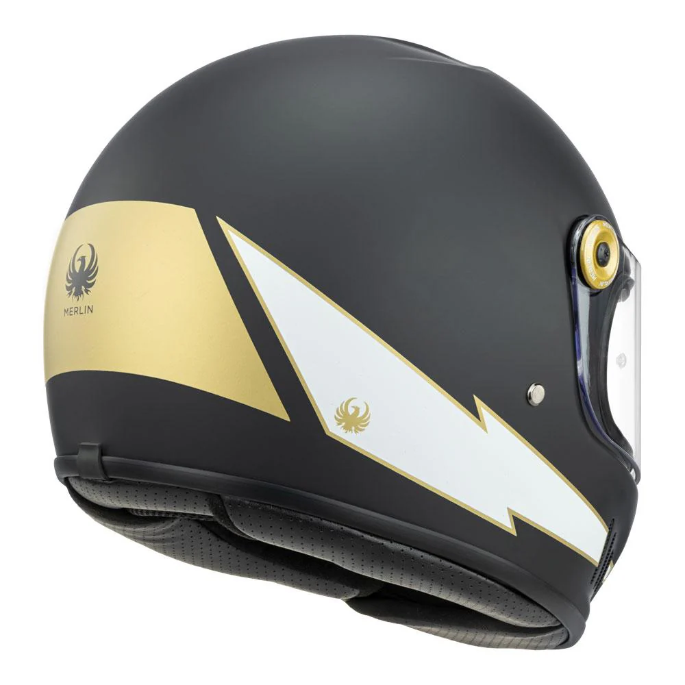 Merlin - Revival Flash Matt Black Full Face Helmet - Image 5