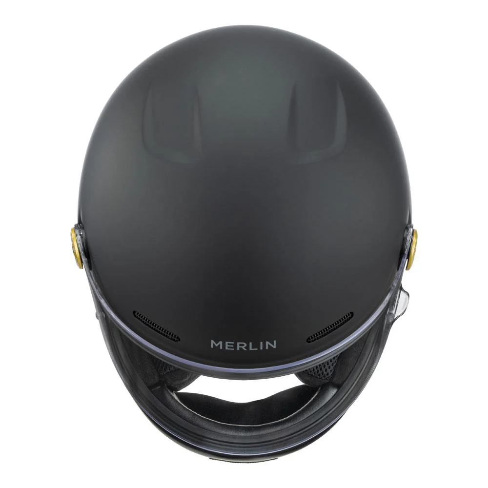 Merlin - Revival Flash Matt Black Full Face Helmet - Image 7