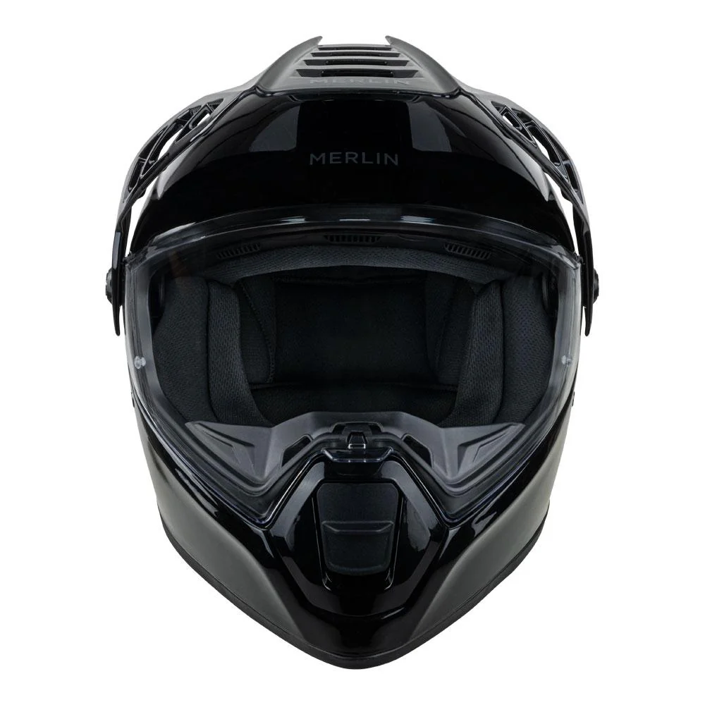 Merlin - Torres Gloss Black Dual Sport Helmet - Image 3