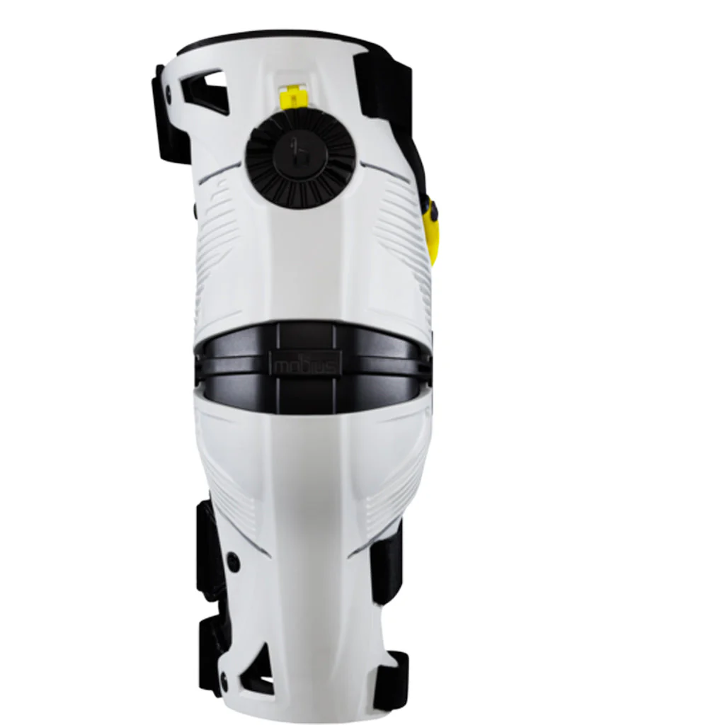 Mobius - X8 White/Yellow Knee Brace Pair - Image 2