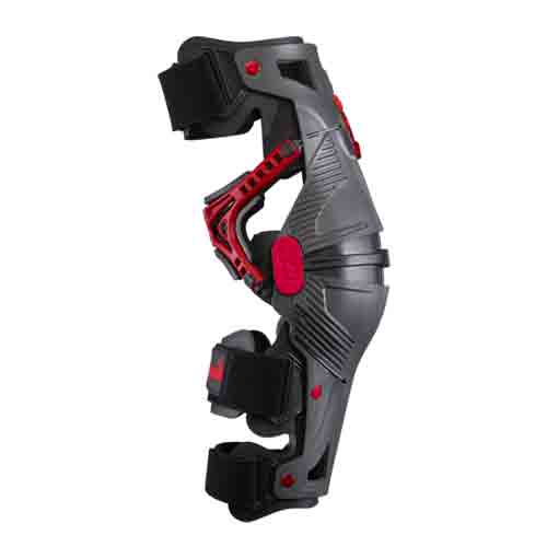 Mobius - X8 Grey/Red Knee Braces (Pair) - Image 2