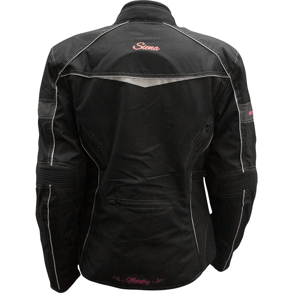 Moto Dry - Ladies Siena Black/Pink Jacket - Image 2