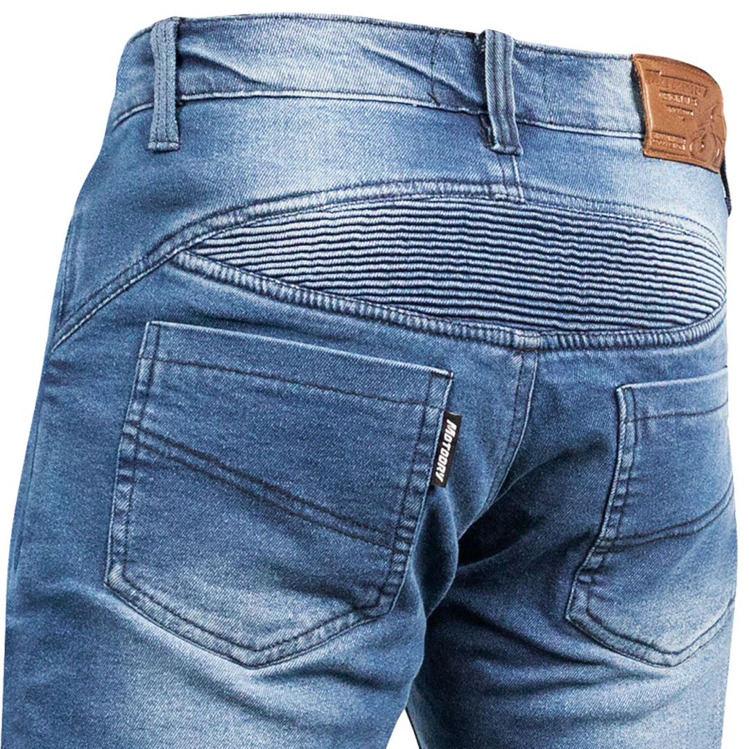 Moto Dry - Navy Stretch Denim AA Rated Kevlar Jeans - Image 5