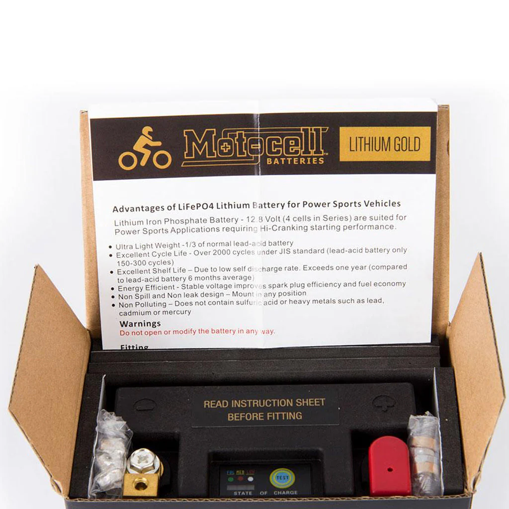 Motocell - Lithium Gold MLG14BL 48WH Battery - Image 4
