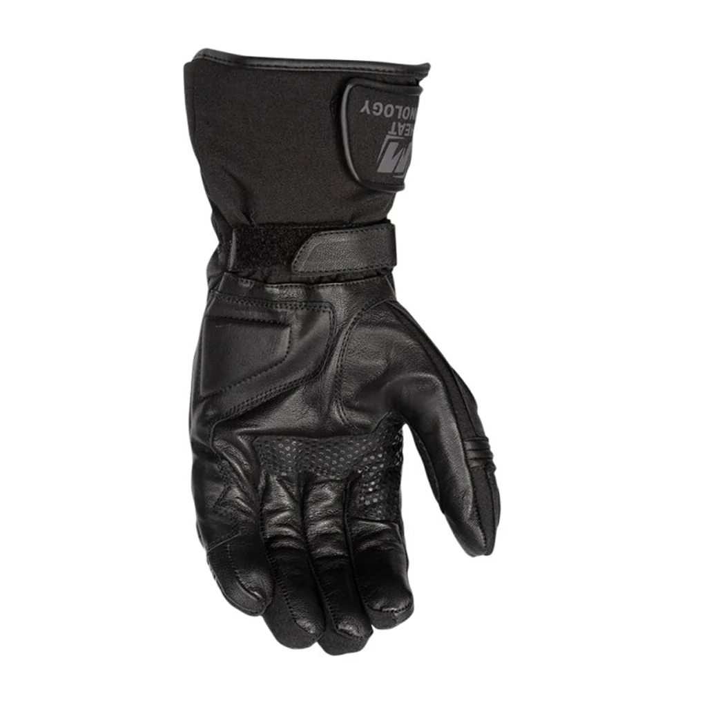 Motodry - Hotham Heated Black Leather Gloves - Image 2