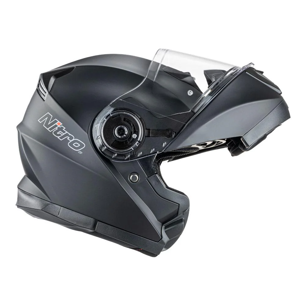 Nitro - F160 Satin Black Modular Helmet - Image 5