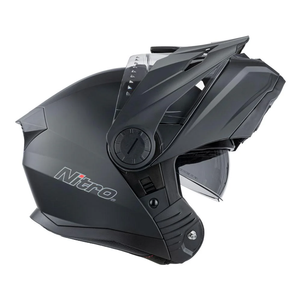 Nitro - FA1650 Satin Black Adventure Modular Helmet - Image 4