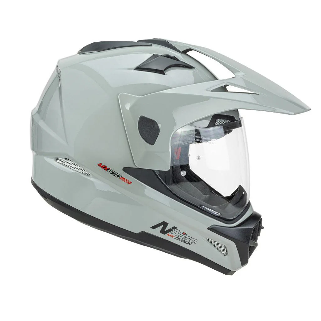 Nitro - MX670 Adventure Grey Helmet - Image 3