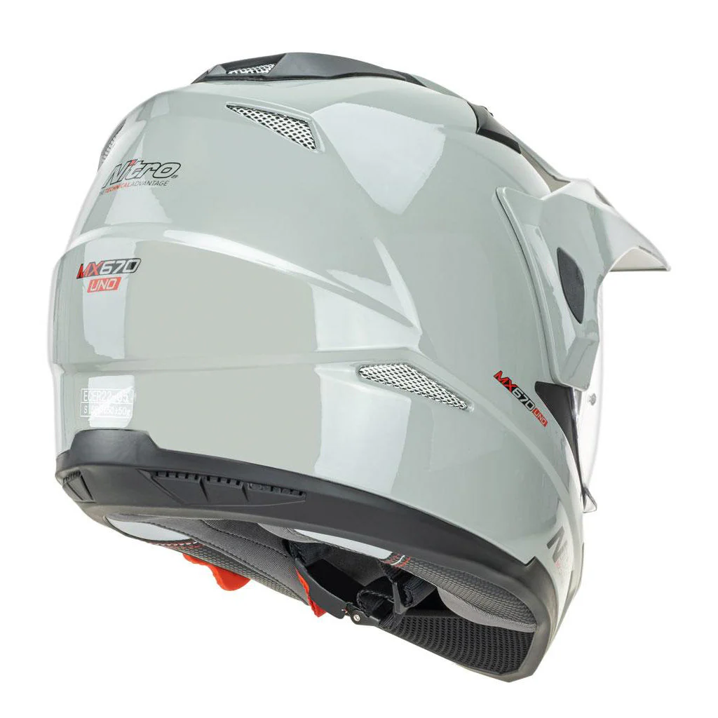Nitro - MX670 Adventure Grey Helmet - Image 4