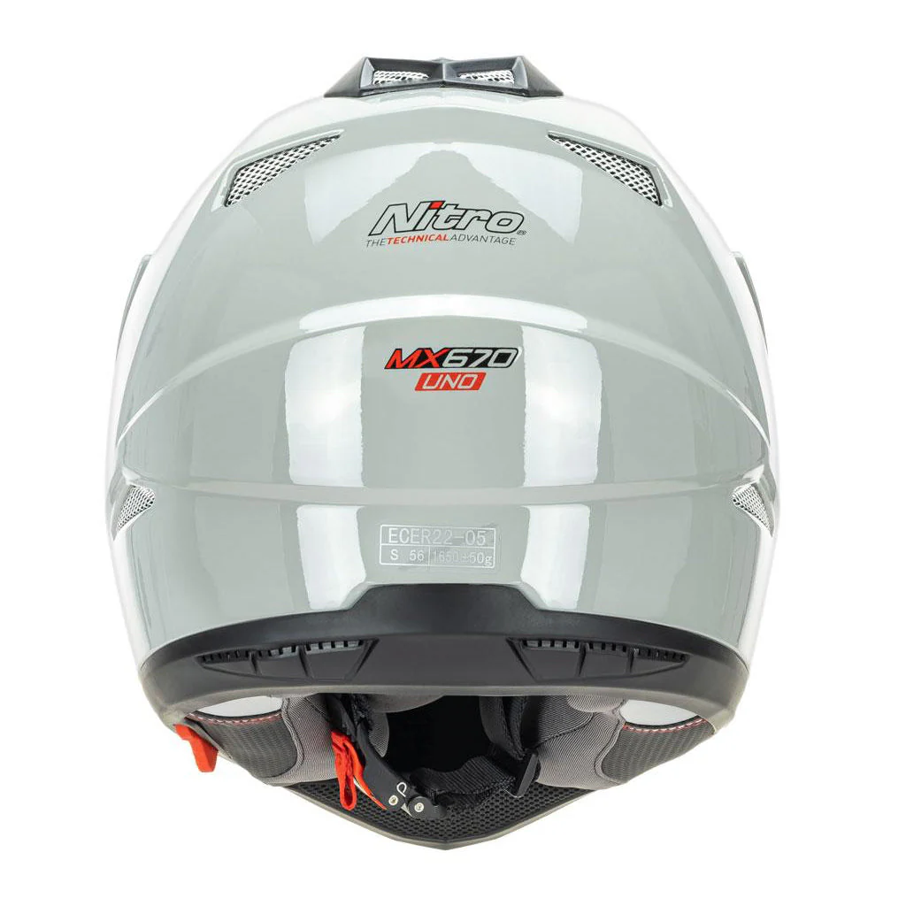 Nitro - MX670 Adventure Grey Helmet - Image 5