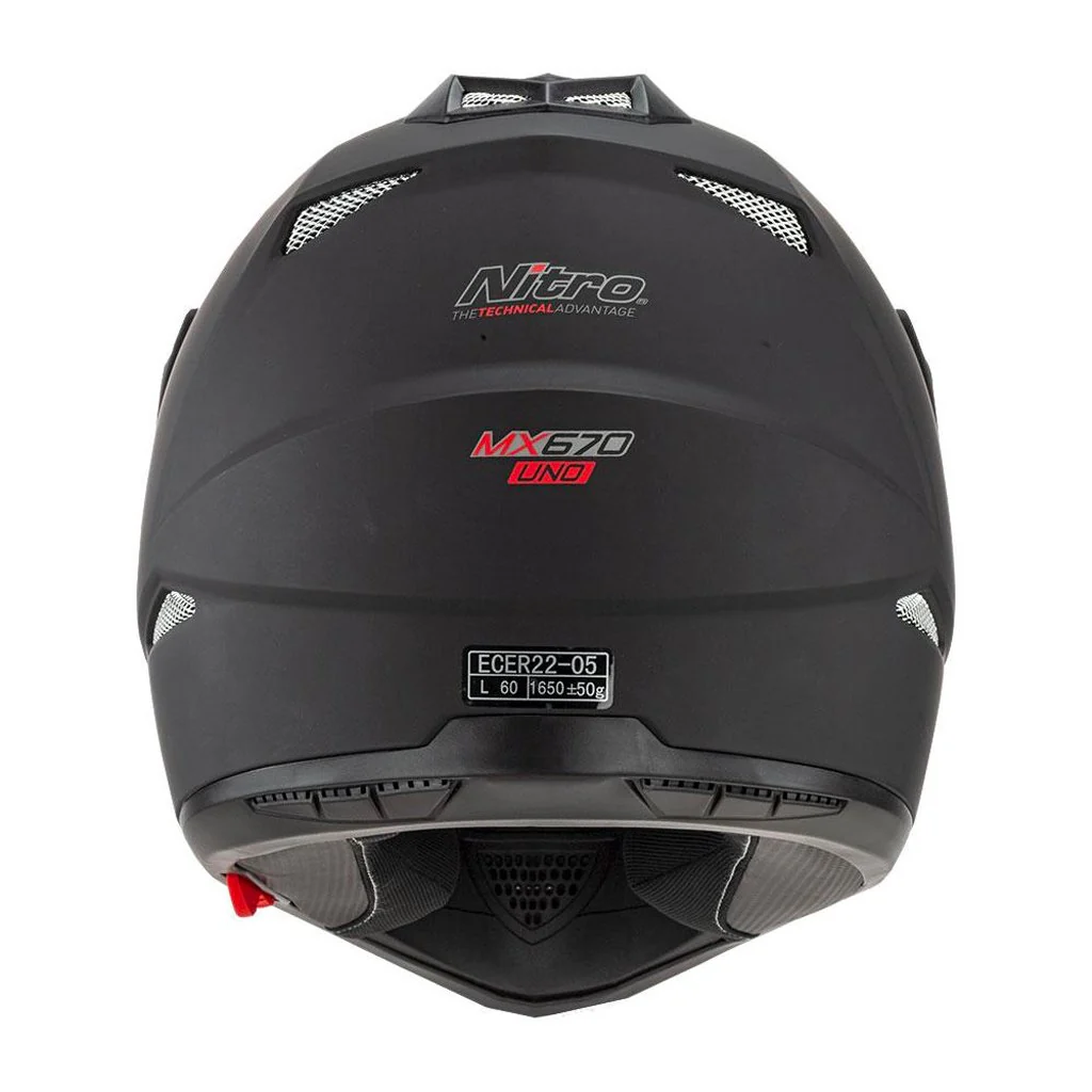 Nitro - MX670 Adventure Solid Matte Helmet - Image 3