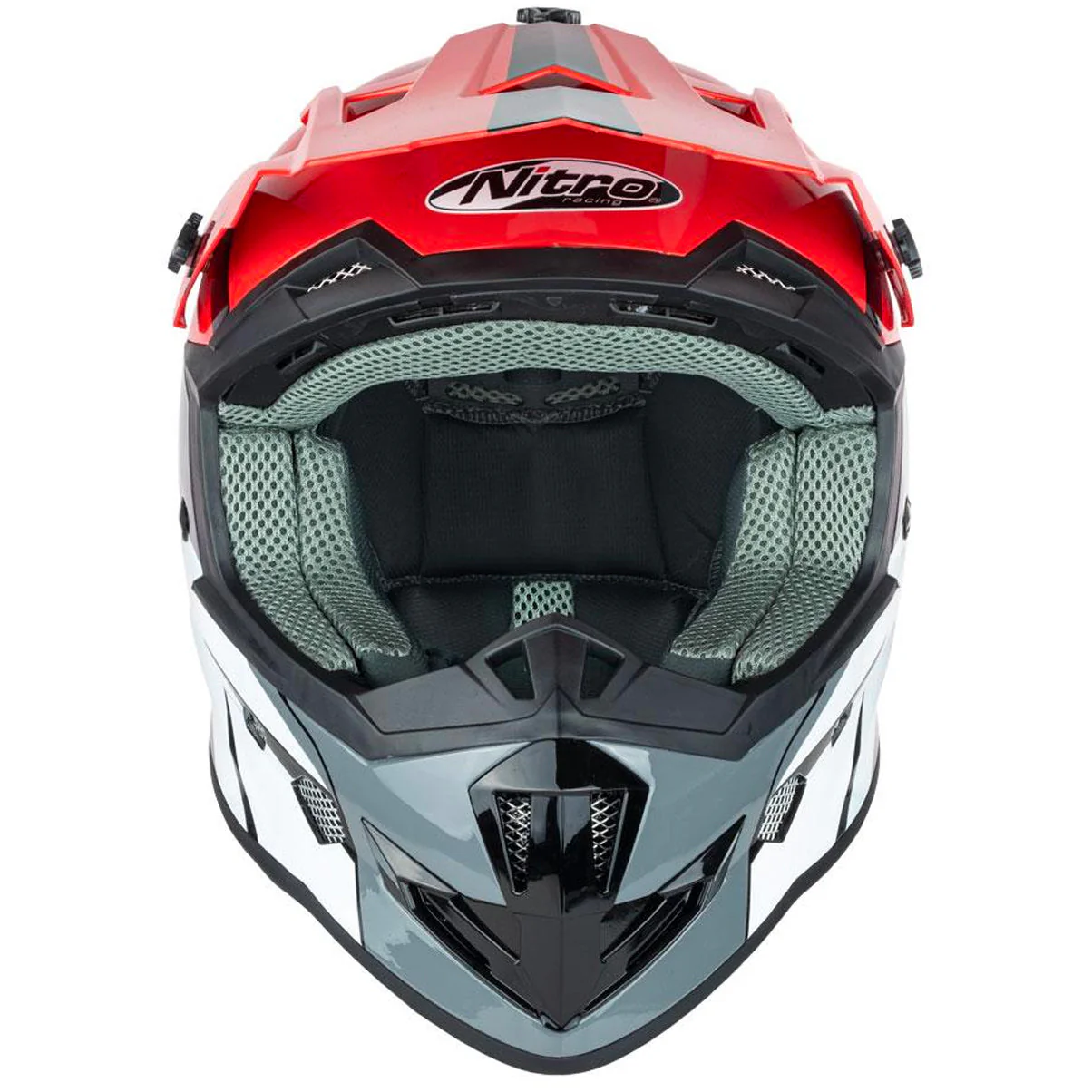 Nitro - MX700 Youth Recoil Red/White Helmet - Image 2