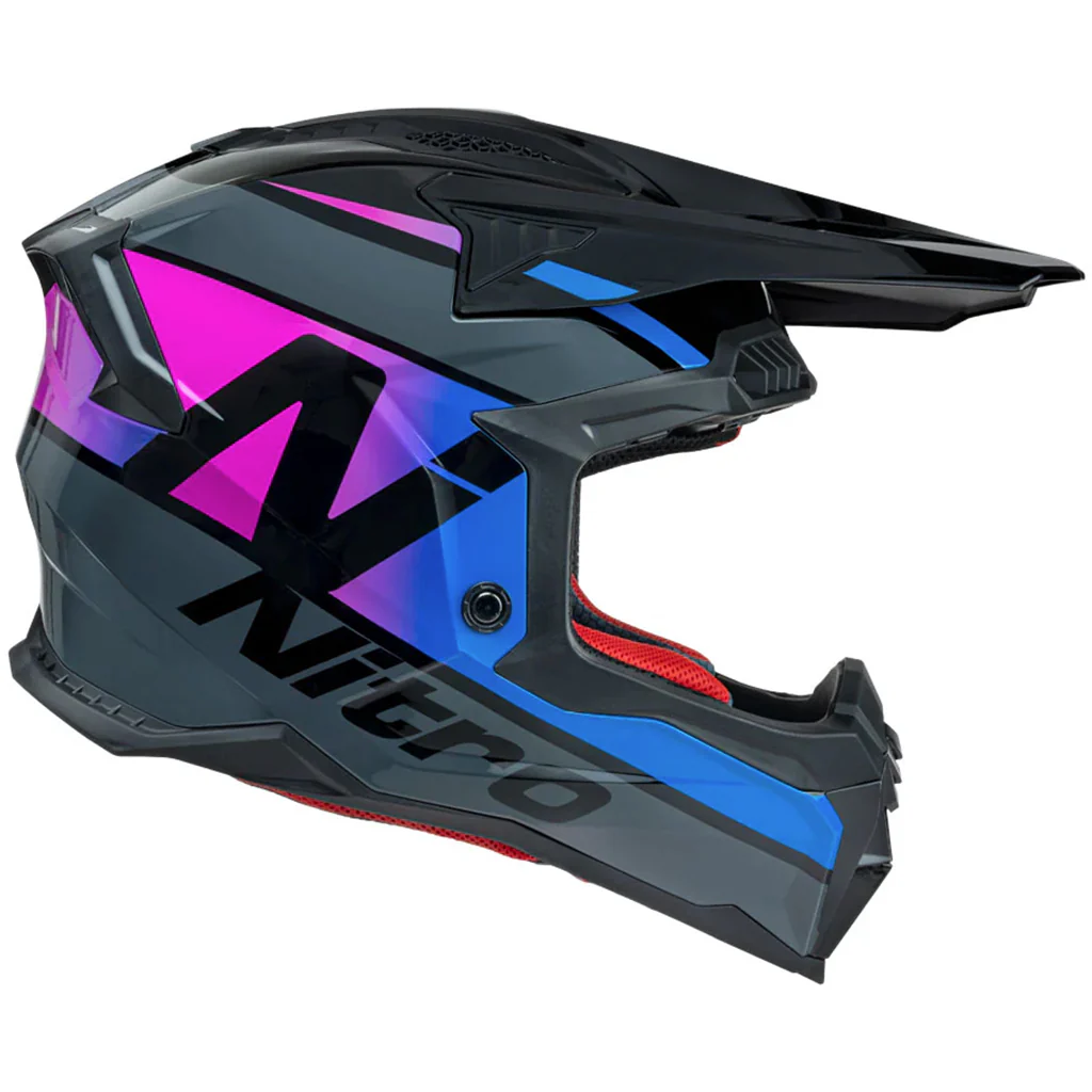 Nitro - MX710 Purple/Pink MX Helmet - Image 4