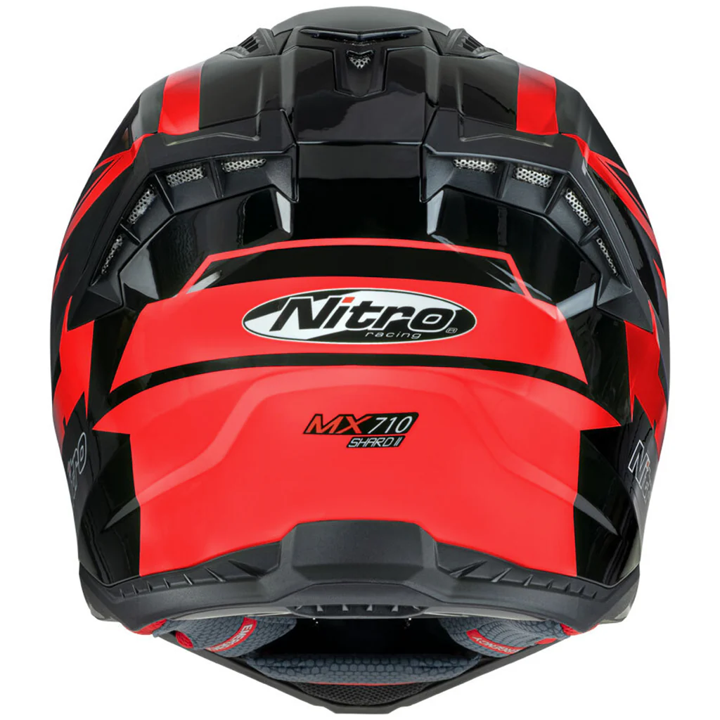 Nitro - MX710 Shard 2 Red/Black Helmet - Image 3