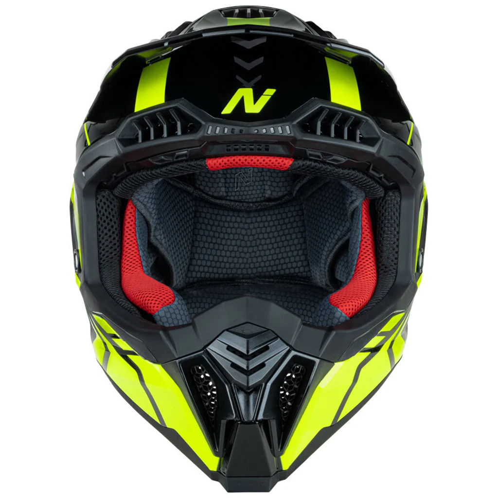 Nitro - MX710 Shard 2 Yellow/Black Helmet - Image 2