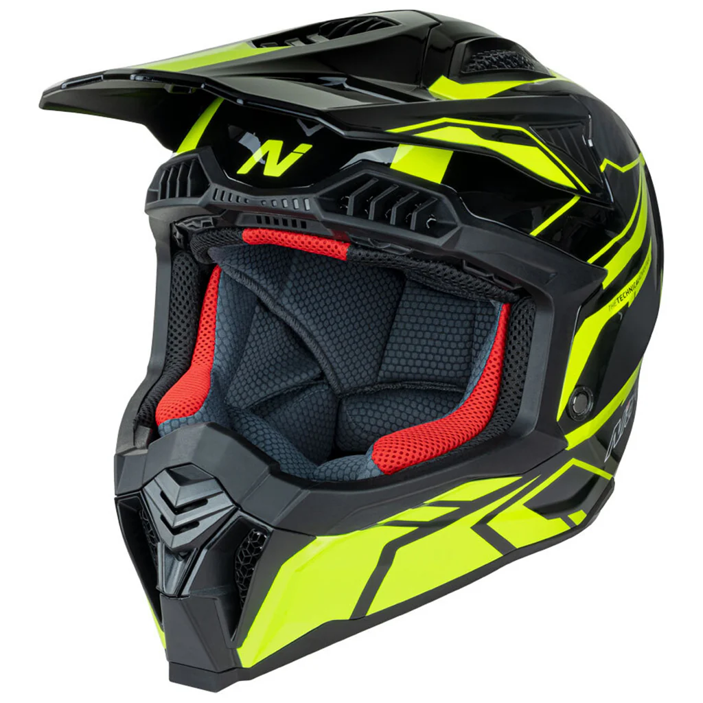 Nitro - MX710 Shard 2 Yellow/Black Helmet - Image 6