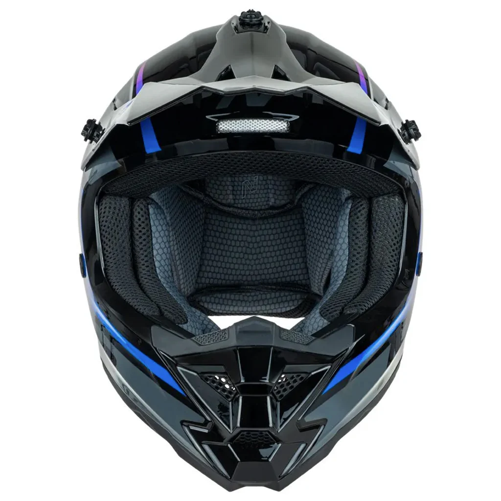 Nitro - MX710 Youth Onyx Purple/Pink Helmet - Image 5