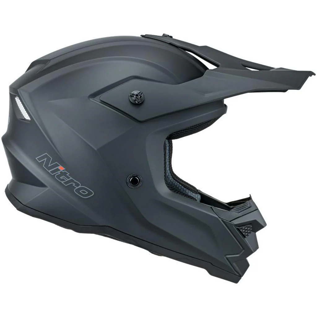 Nitro - MX710 Youth Satin Black Helmet - Image 3