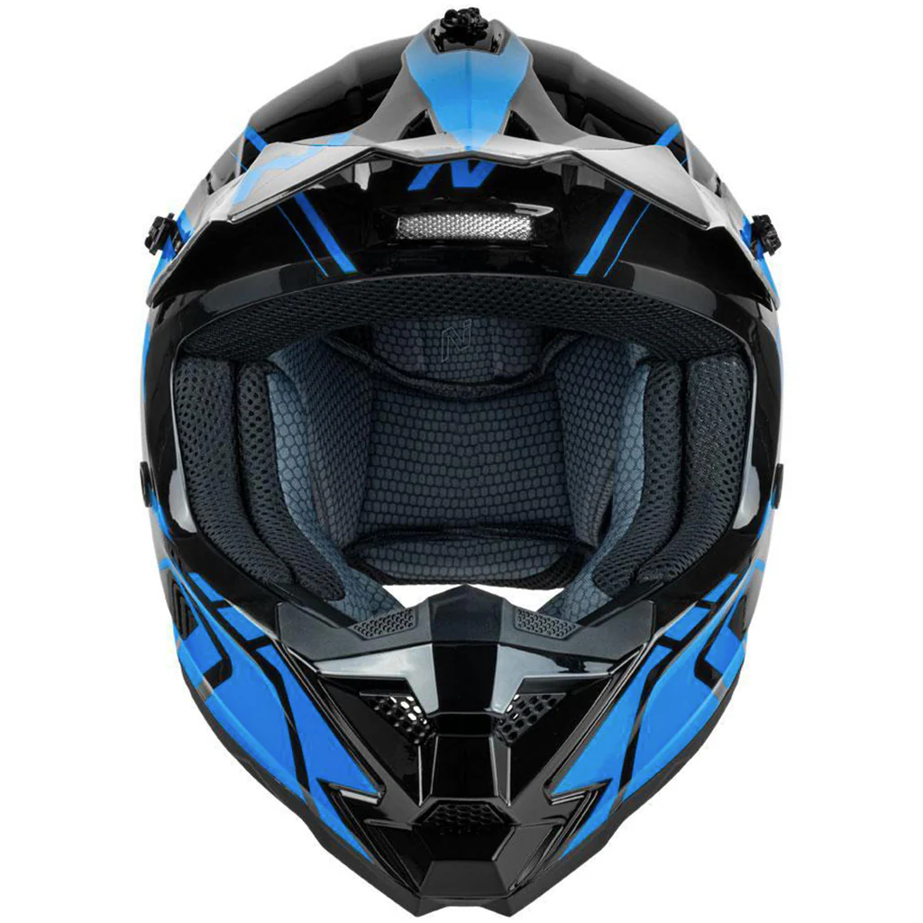 Nitro - MX710 Youth Shard 2 Blue/Black Helmet - Image 3