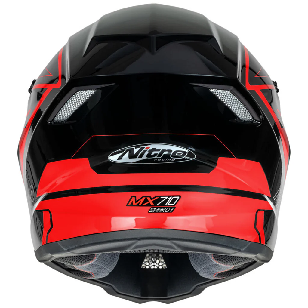Nitro - MX710 Youth Shard 2 Red/Black Helmet - Image 6