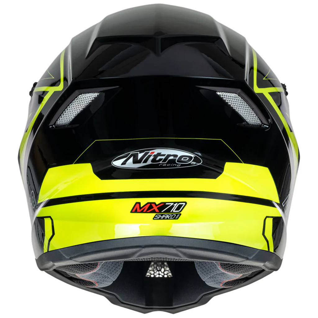 Nitro - MX710 Youth Shard 2 Yellow/Black Helmet - Image 4