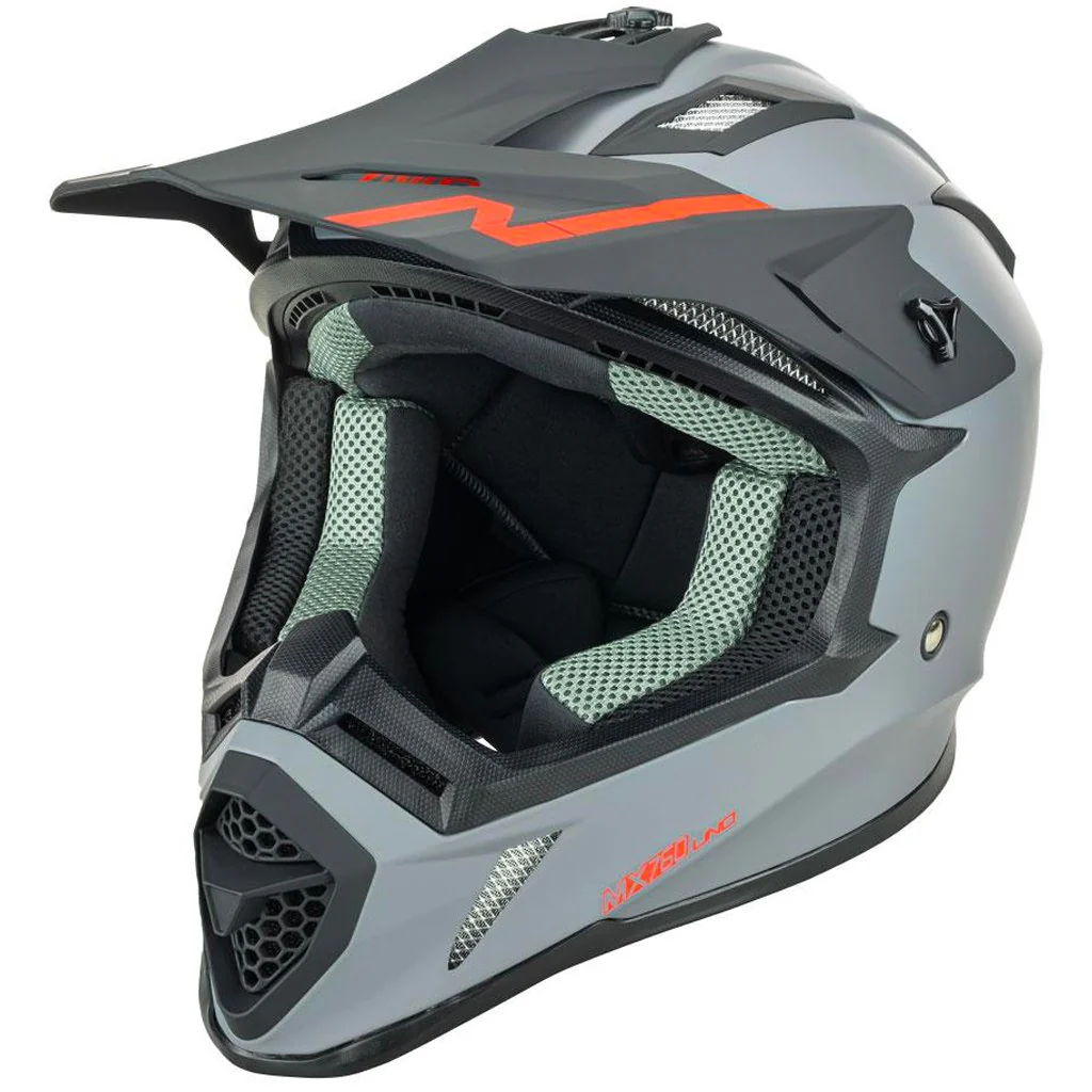 Nitro - MX760 Grey/Red Helmet - Image 6