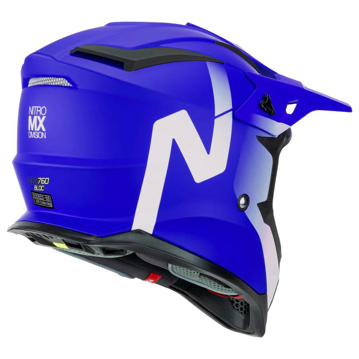 Nitro - MX760 Peak Blue Helmet - Image 4